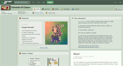 Desktop Screenshot of elements-of-chaos.deviantart.com