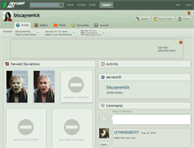 Tablet Screenshot of biscaynenick.deviantart.com