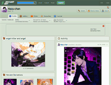 Tablet Screenshot of nazu-chan.deviantart.com