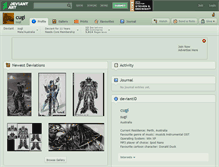 Tablet Screenshot of cugi.deviantart.com