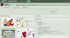 Desktop Screenshot of kraystina.deviantart.com