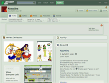 Tablet Screenshot of kraystina.deviantart.com