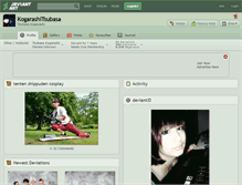 Tablet Screenshot of kogarashitsubasa.deviantart.com