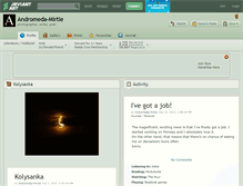 Tablet Screenshot of andromeda-mirtle.deviantart.com