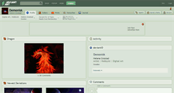 Desktop Screenshot of demonisk.deviantart.com