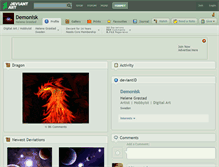 Tablet Screenshot of demonisk.deviantart.com