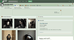 Desktop Screenshot of chocolate-stock.deviantart.com