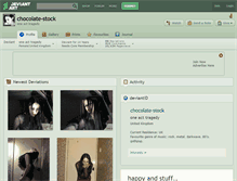 Tablet Screenshot of chocolate-stock.deviantart.com