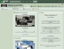 Tablet Screenshot of desktop-screenshots.deviantart.com