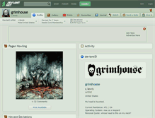 Tablet Screenshot of grimhouse.deviantart.com