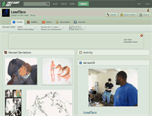 Tablet Screenshot of leadtaco.deviantart.com