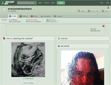 Tablet Screenshot of everyoneelseonhere.deviantart.com