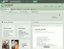 Tablet Screenshot of maxvision92.deviantart.com