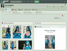 Tablet Screenshot of mermaidella.deviantart.com