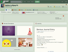 Tablet Screenshot of gabbie-lollipop-ps.deviantart.com
