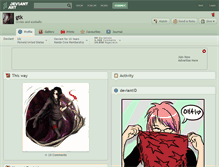 Tablet Screenshot of gtk.deviantart.com