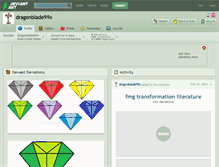 Tablet Screenshot of dragonblade99x.deviantart.com