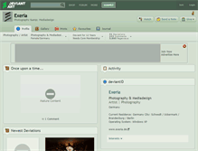 Tablet Screenshot of exeria.deviantart.com