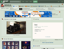 Tablet Screenshot of abhishrut.deviantart.com