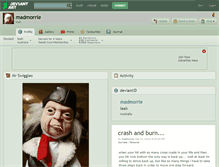 Tablet Screenshot of madmorrie.deviantart.com