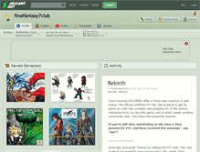 Tablet Screenshot of finalfantasy7club.deviantart.com