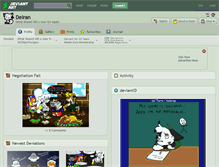 Tablet Screenshot of delran.deviantart.com