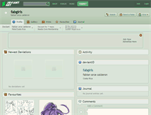 Tablet Screenshot of fabgirls.deviantart.com