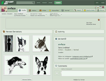 Tablet Screenshot of ewface.deviantart.com