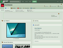 Tablet Screenshot of hxcchik224.deviantart.com