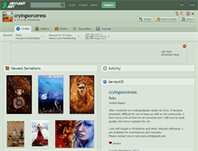 Tablet Screenshot of cryingsorceress.deviantart.com