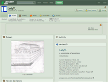 Tablet Screenshot of ladytl.deviantart.com