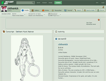 Tablet Screenshot of ckthonick.deviantart.com