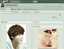 Tablet Screenshot of cherrypinklumiere.deviantart.com