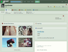 Tablet Screenshot of mon0noke.deviantart.com