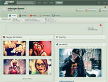 Tablet Screenshot of mkexperiment.deviantart.com