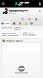 Mobile Screenshot of nameunknown.deviantart.com
