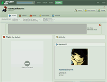 Tablet Screenshot of nameunknown.deviantart.com