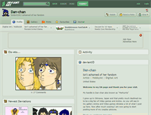 Tablet Screenshot of dan-chan.deviantart.com