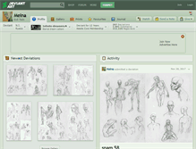 Tablet Screenshot of melna.deviantart.com