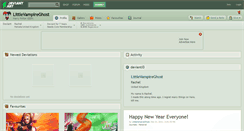 Desktop Screenshot of littlevampireghost.deviantart.com