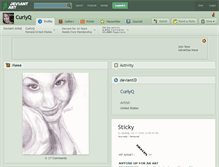 Tablet Screenshot of curlyq.deviantart.com