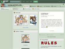 Tablet Screenshot of belldandyfanclub.deviantart.com