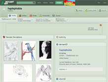 Tablet Screenshot of haptephobia.deviantart.com