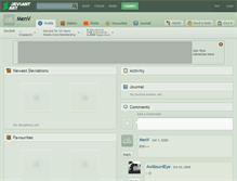 Tablet Screenshot of menv.deviantart.com