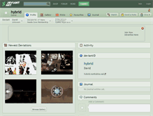 Tablet Screenshot of hybrid.deviantart.com