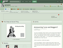 Tablet Screenshot of carosene.deviantart.com