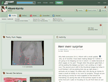 Tablet Screenshot of hitomi-koi-ko.deviantart.com