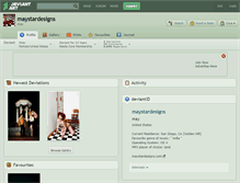 Tablet Screenshot of maystardesigns.deviantart.com