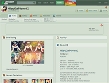 Tablet Screenshot of hilaryduff4ever12.deviantart.com
