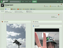 Tablet Screenshot of orangereject.deviantart.com